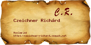 Czeichner Richárd névjegykártya